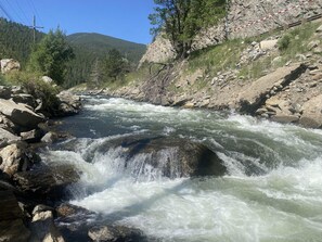 Nearby Clear Creek that offers fly fishing, kayaking and whitewater rafting.
