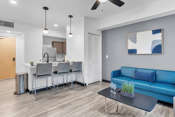 Kitchen island with seating for 3!