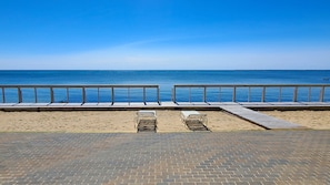 Unit is only steps from the stairs to the beach