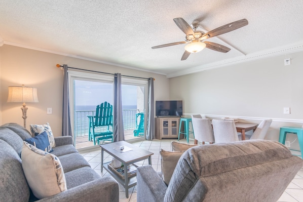 Gulf front living room