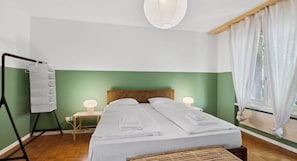 Stylish bedroom with modern décor.