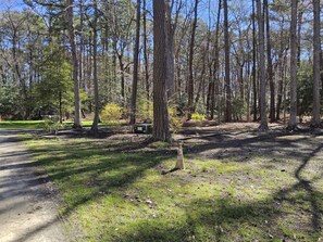 Driveway entrance to the Woodland Retreat on Kent Island.