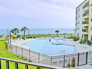 Pool View from Balcony