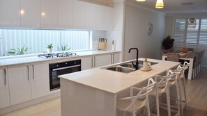 Kitchen and dining area.