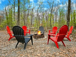 [Firepit] Nothing beats the warmth of a fire pit and good company.