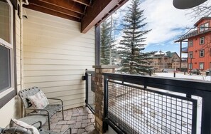 Balcony, Chair, Tree, City, Nature