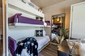 Hideaway bunk beds are perfect for extra sleeping space.