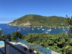 view from the upstairs terrace