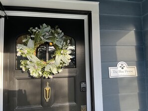 Front door of The Blue House