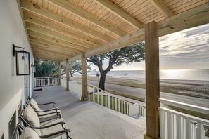 Balcony | Oceanfront w/ View | Walk to Beach | Charcoal Grill