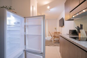 Espacio para preparar comidas y snacks