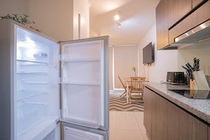 Espacio para preparar comidas y snacks