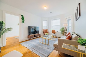 Relax and unwind in our cozy living room.