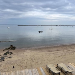 Your view of the water at low tide.