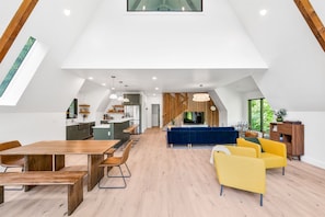 Great Room w/ Large Sectional | Dining Area