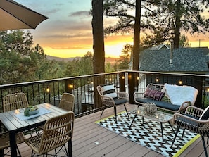 Morning coffee with mountain views — it doesn’t get better than this.