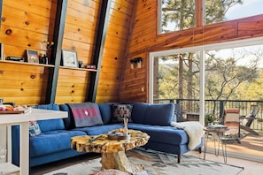 Living room space beckons you to unwind and relax.