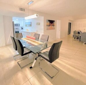 Large dining room off new kitchen and living room.