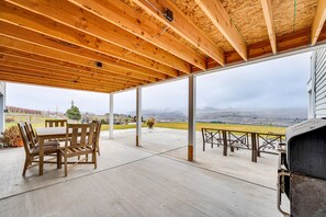 Covered Patio | Smoker | Mountain Views