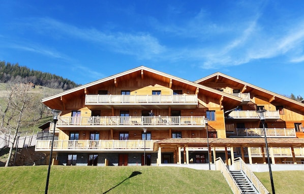 The wood exterior gives this Residence a chalet vibe