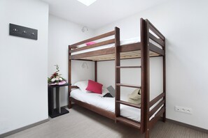 The second bedroom contains a Bunk bed.