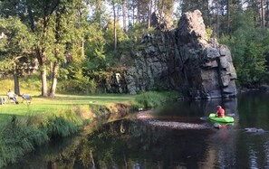 A calm evening at the swimming hole.
