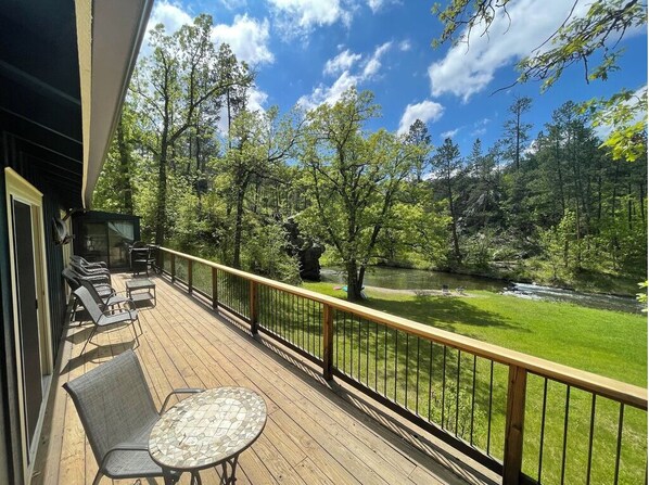 Right on the creek with amazing swimming hole!