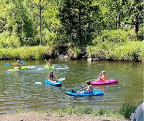 Kids love the swimming hole! Kayaks included.