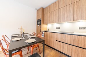 Kitchen and dining area