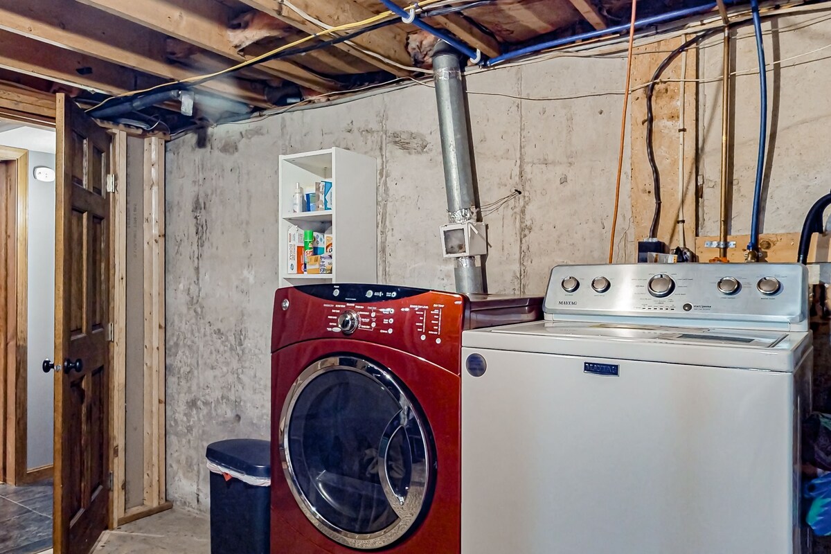 Spacious property with pool, grill, deck, children’s items, & W/D – dog-friendly