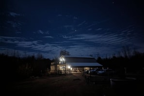 Night time on the farm