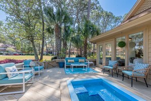 Back Deck and Private Hot Tub