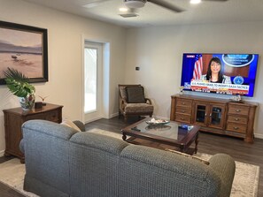 Family Room with Samsung 65-inch TV