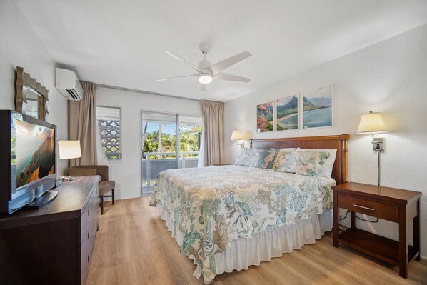 King bedroom, Cable TV, AC