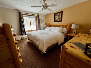 Bedroom 1 features a King Size bed.