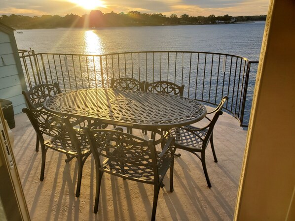 Balcony sunrise view