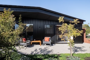 Outdoor furniture in private courtyard - North Facing