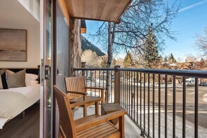 Private balcony with views of Red Mountain