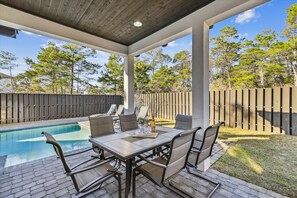 Grill and Enjoy a Meal by the Pool!