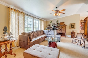 Entrance to the spacious living area