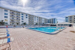 Large pool area.