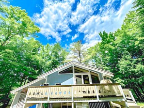 "Welcome to our charming house exterior