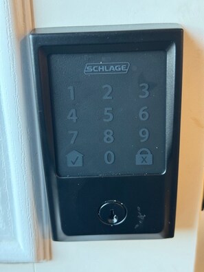 Smart door lock for self check in and check out.