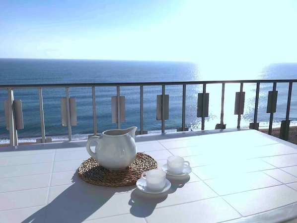 terrace with amazing sea front views