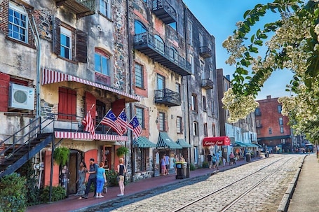 Take a stroll through the charming Victorian District!