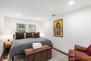 Bedroom with king bed