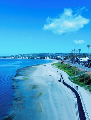 Down Some Stairs & On The Waters Of Mission Bay For Paddle Boarding Or Kayaking 