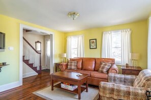 Welcome! Come relax in out cozy living room (with sofa bed)