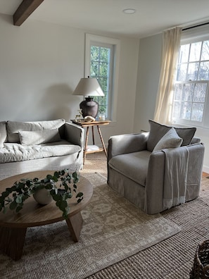 The second living room space right off the open kitchen and dining.