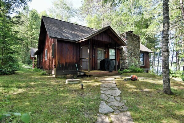 Cedar Lodge is located between Lake Namakagon and Clam Lake Wisconsin